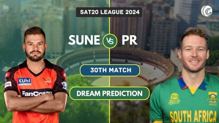 SUNE vs PR Dream11 Prediction, Playing XI & Pitch Report: SA20 2024