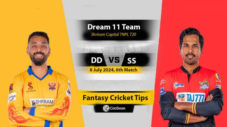 DD vs SS Dream 11 Team, 6th Match Shriram Capital TNPL T20