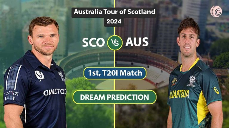 SCO vs AUS Dream 11 Team, 1st T20I Australia Tour of Scotland 2024